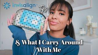 Invisalign Tips cleaning managing pain etc & What I Carry Around With Me 2022