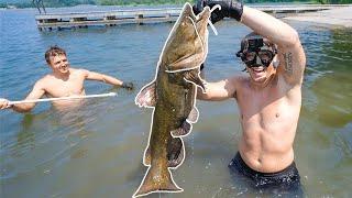 NOODLING GIANT CATFISH with SEEK ONE Catch Clean Cook