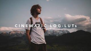 Cinematic LUTs for LOG-Footage of any Camera