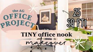 25 Sq. Ft. Office Nook Makeover For Under $100  The AG Office Project S1 E6