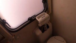 Thetford 200 easy fix Motorhome toilet flush fix Thetford c200 c200cw