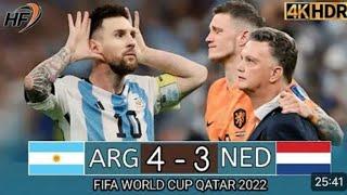 ARGENTINA 4-3 NETHERLANDS WORLD CUP QATAR 2022 Extended Highlights.