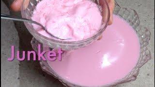 Junket Milk Dessert Easy Video recipe cheekyricho