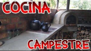 CONTRUCCIÓN DE COCINA CAMPESTRE ESTUFA HORNO