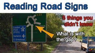Why is there a gap in the roundabout sign?  5 things you didnt know about reading road signs