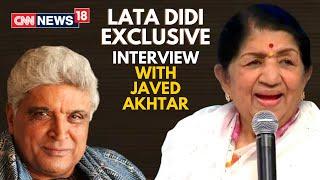 Lata Mangeshkar Interview with Javed Akhtar  Lata Mangeshkar Latest News  CNN News18 Live