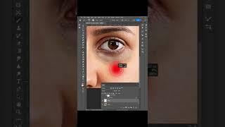 How to remove dark circles   Photoshop Tutorials  Photoshop CC 2023 #shorts