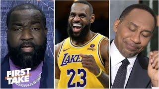 FIRST TAKE  Perkins & Stephen A. reacts to LeBron James agrees on 2-yr$104M max deal with Lakers