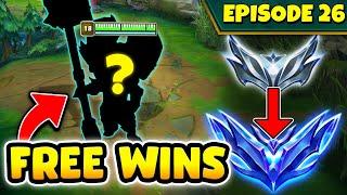 Pick this champ if you want free wins in bot lane...  EPISODE 26 - BRONZE TO DIAMOND