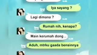 chat dari pacar rumah lagi sepi