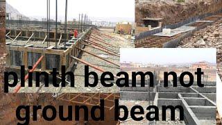 What is plinth beam no not ground beam.