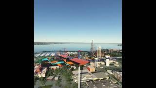 Cedar Point Amusement Park #microsoftflightsimulator #aviation #cedarpoint #amusementpark #lakeerie