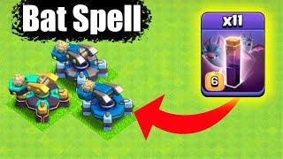 Bat Spell Army vs Every lvl defense  Clash of clans