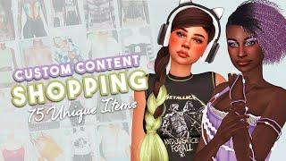 Lets Go CC Shopping  75 Unique CC Links    Sims 4 CC Haul