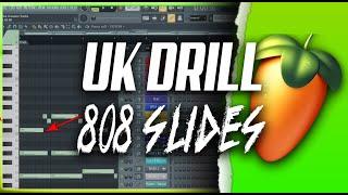 Making Hard UK DRILL 808s & 808 SLIDES in FL Studio Quickly