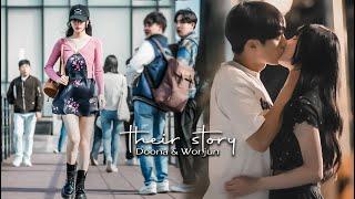 Kpop Idol fell in love with a college student  Doona & Wonjun Story  KOREAN DRAMA - Doona
