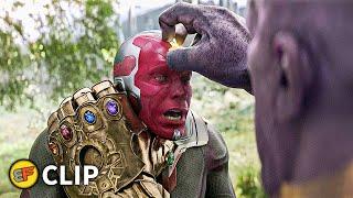 Thanos Kills Vision - Thanos Uses Time Stone  Avengers Infinity War 2018 IMAX Movie Clip HD 4K