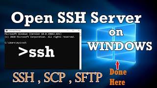 OpenSSH Server on Windows  SSH Anywhere  SCP  SFTP