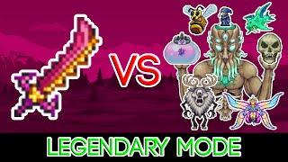 Terraria 1.4.4.7 - Star Wrath vs ALL Bosses Legendary Mode