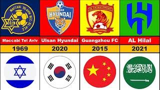 AFC Champions League All Winners  Asian Football Confederation 1967 - 2023