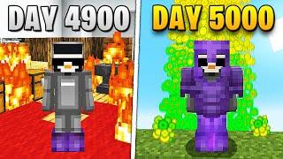 I Survived 5000 Days in HARDCORE Minecraft…