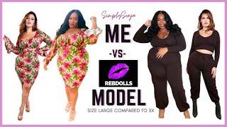 REBDOLLS Plus Size Try On Haul Me vs The Model Large vs 3x Who Wore It Better?