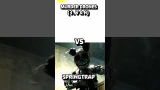 Murder Drones vs Springtrap #shorts #murderdrones #fnaf#glitchproductions