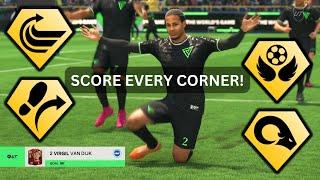 HOW TO TAKE CORNERS LIKE AN ELITE 20-0 PLAYER TRIVELA CORNER GLITCH FC24 CORNER TUTORIAL