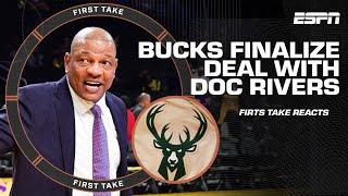  Doc Rivers to be the Bucks next head coach  Stephen A. & Mad Dog REACT  First Take