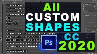 How to Find All Custom Shapes for Photoshop CC 2020  Get Back All Custom Shapes