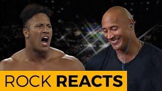 The Rock Reacts to His First WWE Match 20 YEARS OF THE ROCK