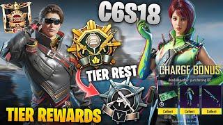 BGMI NEW SEASON DATE  C6S18 TIER REWARDS  C6S18 TIER RESET