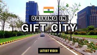 Driving In Gift City Gandhinagar  Gujarat   Best & Cleanest Smart city Ever 