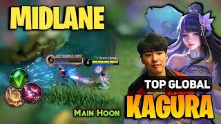 Gosu Hoon Kagura Midlane Carry  Top Global Kagura Best Build 2022  Mobile Legends