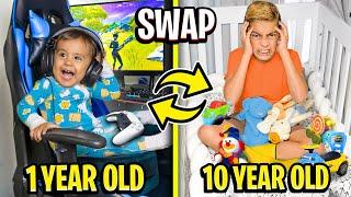 10 year old SWAPS Bedrooms with 1 year old Baby Hilarious   The Royalty Family