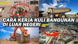  CARA KERJA SKILL TUKANG BANGUNAN INDONESIA VS KULI EROPA - CONSTRUCTION VIDEO