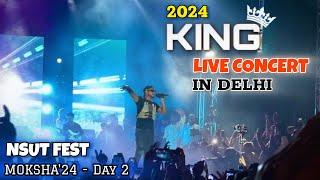 KING live at NSUT Delhi  Moksha24 - Day 2  NSUT Fest 2024  Live Concert 