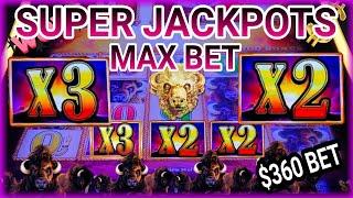 Wow Max Bets with Super Jackpots on Buffalo Gold Collection Slot