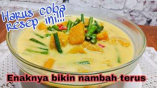 RESEP sayur labu kuning kuah santan dijamin enak - menu makanan sehari-hari