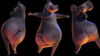 Madagascar Gloria the Hippos Butt Collection Remastered