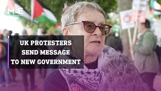 UK protesters raise concerns over new government