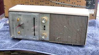1964 RCA 4RS34 AM FM Tube Clock Radio Repair IF Transformer SMD Silver Mica Disease Alignment