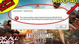 How to FIX Error of Pubg Pc Lite Launcher