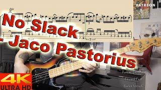 Jaco Pastorius & Brian Melvin - No Slack BASS COVER - with notation and tabs