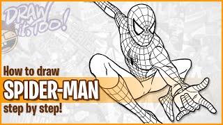 How to Draw SPIDER-MAN Tobey Maguire  Narrated Step-by-Step Tutorial