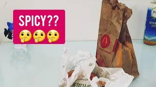 McDonalds Spicy chicken sandwich meal + Samyang 2x spicy noodle