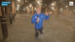 Jim Cantores Live Coverage of Hurricane Zeta