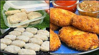 White Sauce Chicken Cutlet  Freeze Store and Fry  Ramadan Special 2024  Make And Freeze Recipes