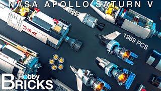 Lego Ideas NASA Apollo Saturn V  Speed Build  Beat Building