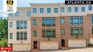 MUST SEE Like New Luxury Townhome For Sale in Atlanta GA - 4 Bed 4.5 Bath Elevator with 4 Levels